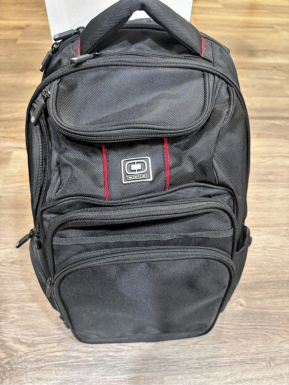 OGIO TP-8 Black & Red Backpack